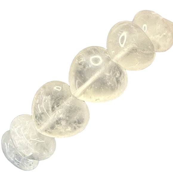 Clear Quartz Bracelet Heart Shaped bangle jewelry fashion accessories new - Picture 6 of 7